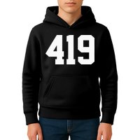 419 Area Code Toledo Sylvania Mansfield Lima Findlay Ohio Kids Hoodie
