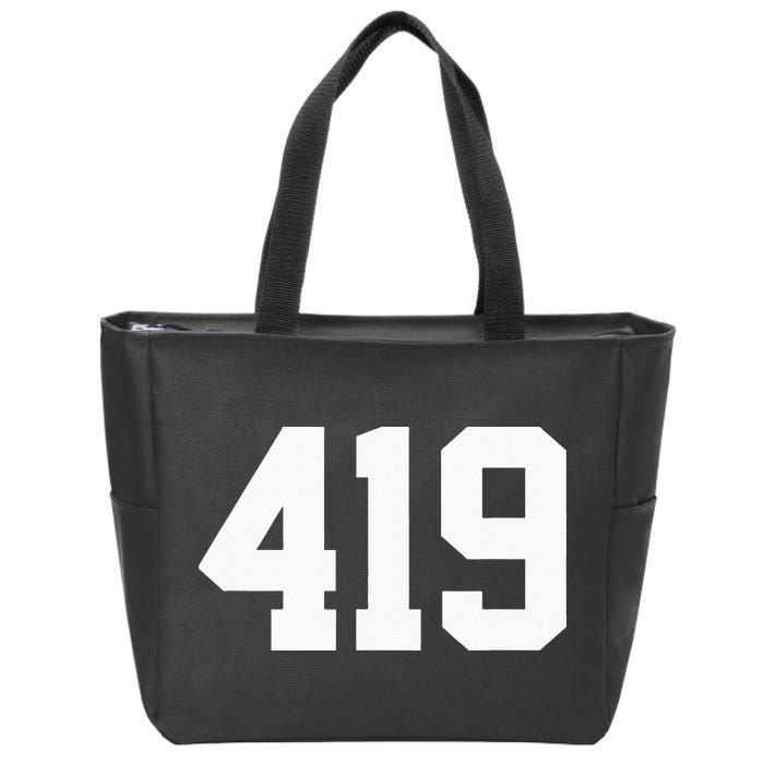 419 Area Code Toledo Sylvania Mansfield Lima Findlay Ohio Zip Tote Bag