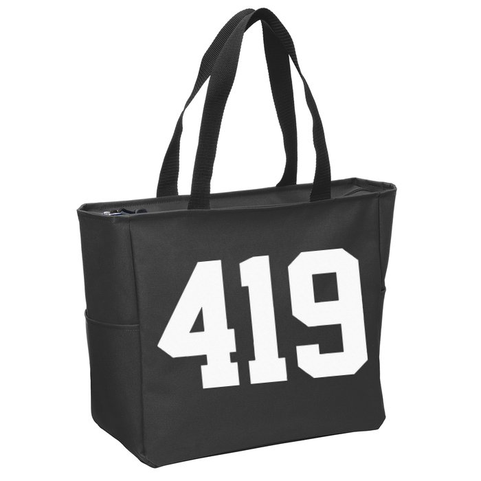 419 Area Code Toledo Sylvania Mansfield Lima Findlay Ohio Zip Tote Bag