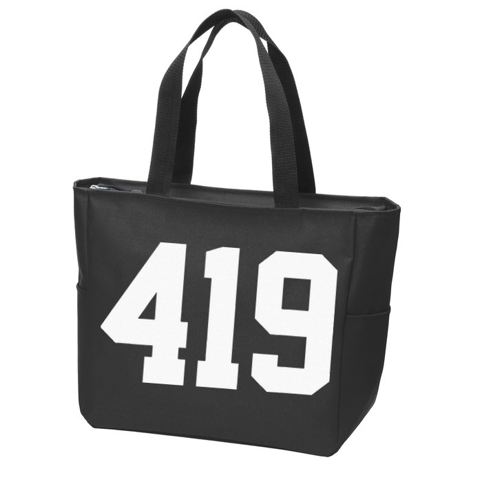 419 Area Code Toledo Sylvania Mansfield Lima Findlay Ohio Zip Tote Bag