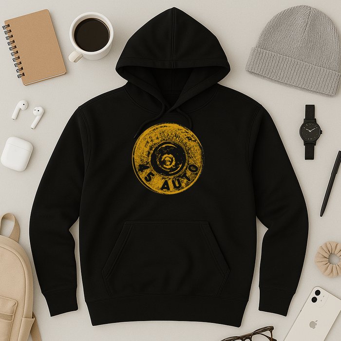 45 Acp Cartridge Bottom, Big Bore Ammo Hoodie