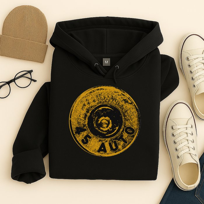 45 Acp Cartridge Bottom, Big Bore Ammo Hoodie