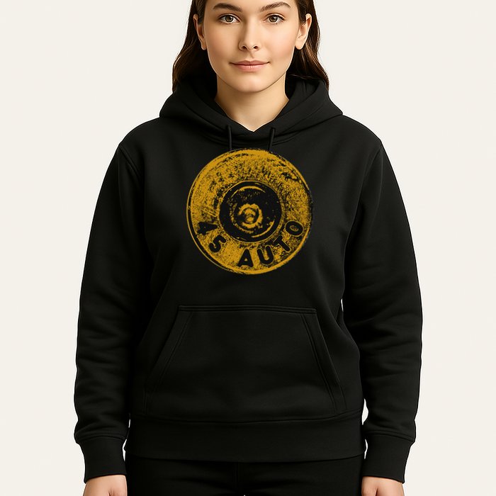 45 Acp Cartridge Bottom, Big Bore Ammo Hoodie