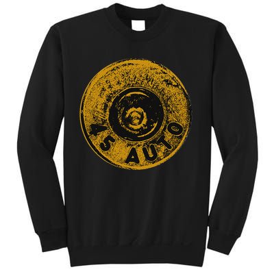 45 Acp Cartridge Bottom, Big Bore Ammo Sweatshirt
