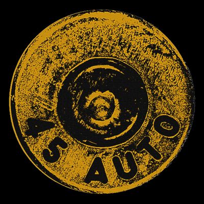 45 Acp Cartridge Bottom, Big Bore Ammo T-Shirt