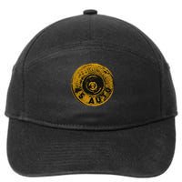 45 Acp Cartridge Bottom, Big Bore Ammo 7-Panel Snapback Hat