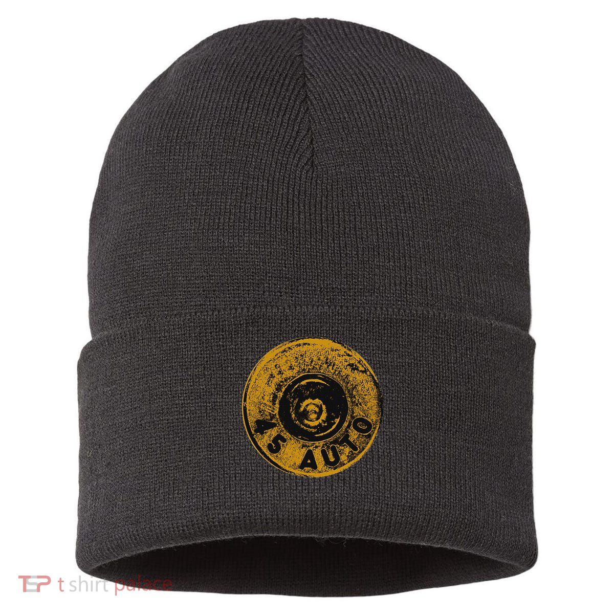 45 Acp Cartridge Bottom, Big Bore Ammo Sustainable Knit Beanie