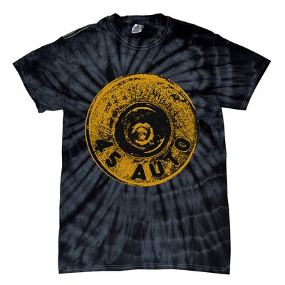 45 Acp Cartridge Bottom, Big Bore Ammo Tie-Dye T-Shirt