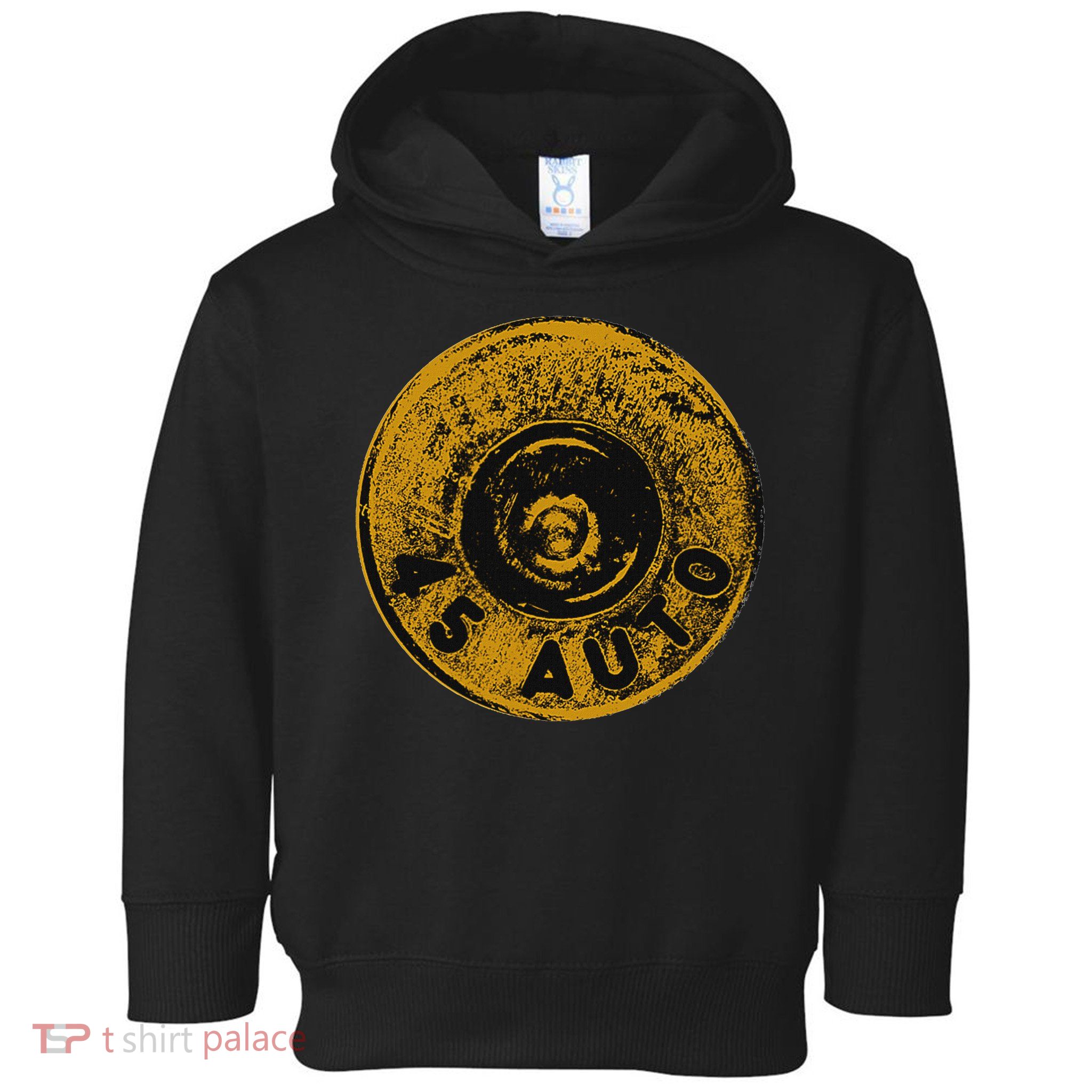 45 Acp Cartridge Bottom, Big Bore Ammo Toddler Hoodie