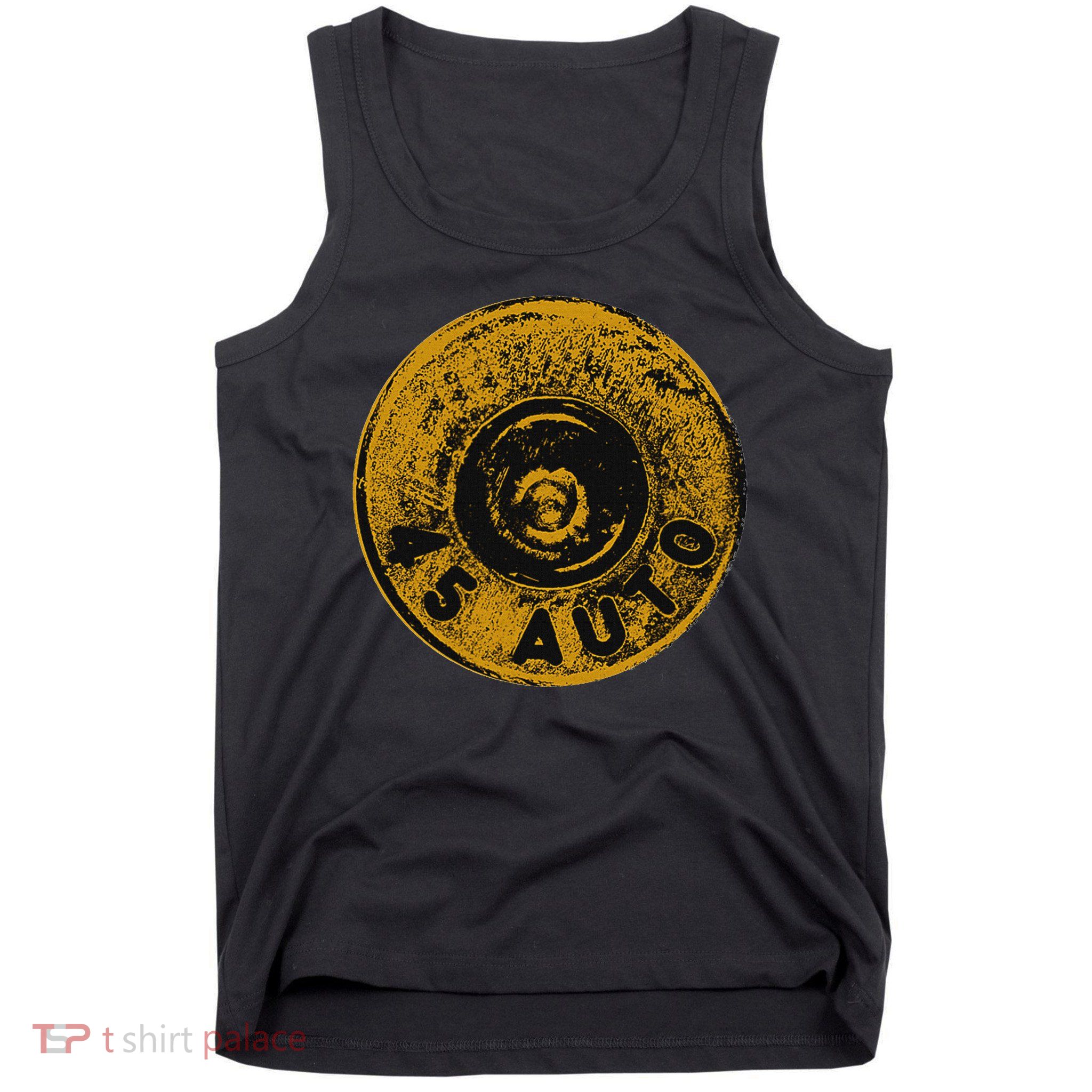 45 Acp Cartridge Bottom, Big Bore Ammo Tank Top