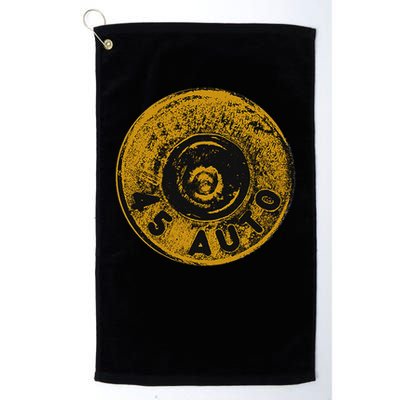 45 Acp Cartridge Bottom, Big Bore Ammo Golf Towel