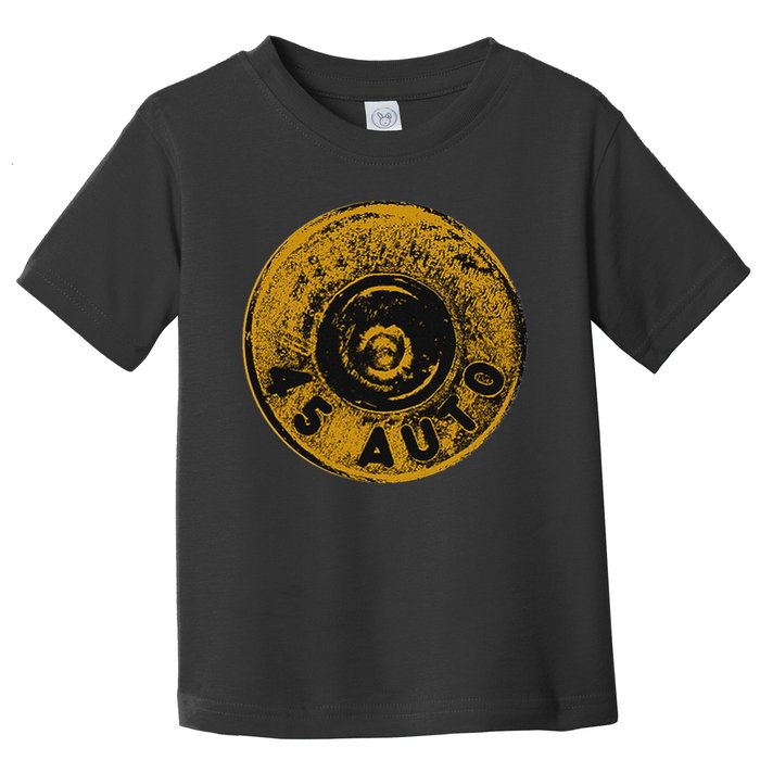 45 Acp Cartridge Bottom, Big Bore Ammo Toddler T-Shirt