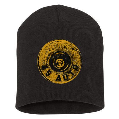 45 Acp Cartridge Bottom, Big Bore Ammo Short Acrylic Beanie