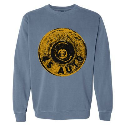 45 Acp Cartridge Bottom, Big Bore Ammo Garment-Dyed Sweatshirt