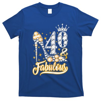 40 and Fabulous 40th Birthday Diamond Gift for Wo T-Shirt