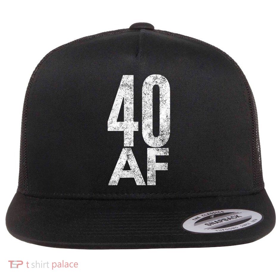 40 AF Funny 40th Birthday Gift 40 Year Old Idea 1978 Flatbill Hat