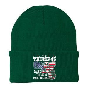 45 American Flag The Trump 45 Cause The 46 Is Made In China Knit Cap Winter Beanie