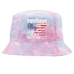 45 American Flag The Trump 45 Cause The 46 Is Made In China Tie-Dyed Bucket Hat