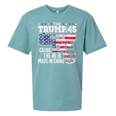 45 American Flag The Trump 45 Cause The 46 Is Made In China Sueded Cloud Jersey T-Shirt