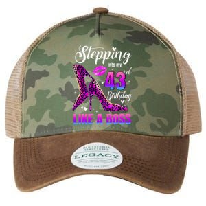 43 And Fabulous High Heels Stepping Into My 43Rd Birthday Legacy Tie Dye Trucker Hat