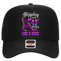 43 And Fabulous High Heels Stepping Into My 43Rd Birthday High Crown Mesh Back Trucker Hat