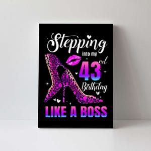 43 And Fabulous High Heels Stepping Into My 43Rd Birthday Canvas