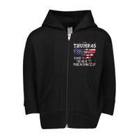 45 American Flag The Trump 45 Cause The 46 Is Made In China Toddler Zip Fleece Hoodie