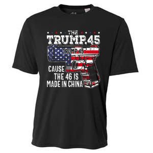 45 American Flag The Trump 45 Cause The 46 Is Made In China Cooling Performance Crew T-Shirt