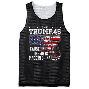 45 American Flag The Trump 45 Cause The 46 Is Made In China Mesh Reversible Basketball Jersey Tank