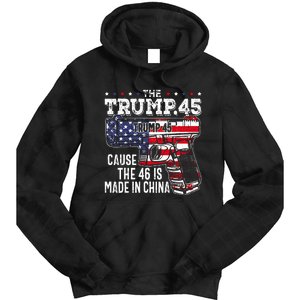 45 American Flag The Trump 45 Cause The 46 Is Made In China Tie Dye Hoodie