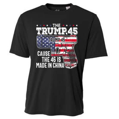 45 American Flag, The Trump 45 Cause The 46 Is Made In China Cooling Performance Crew T-Shirt