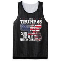 45 American Flag, The Trump 45 Cause The 46 Is Made In China Mesh Reversible Basketball Jersey Tank