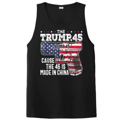 45 American Flag, The Trump 45 Cause The 46 Is Made In China PosiCharge Competitor Tank