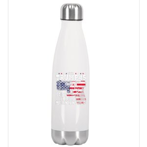 45 American Flag, The Trump 45 Cause The 46 Is Made In China Stainless Steel Insulated Water Bottle