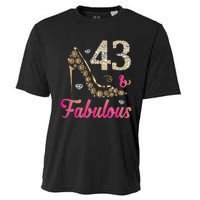 43 And Fabulous Funny 43th Birthday Cute Gift Beautiful Fun Cooling Performance Crew T-Shirt