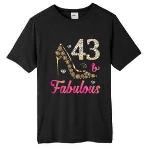 43 And Fabulous Funny 43th Birthday Cute Gift Beautiful Fun Tall Fusion ChromaSoft Performance T-Shirt