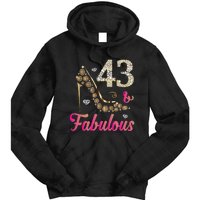 43 And Fabulous Funny 43th Birthday Cute Gift Beautiful Fun Tie Dye Hoodie