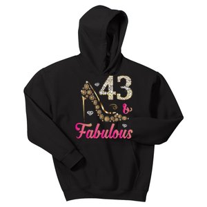 43 And Fabulous Funny 43th Birthday Cute Gift Beautiful Fun Kids Hoodie