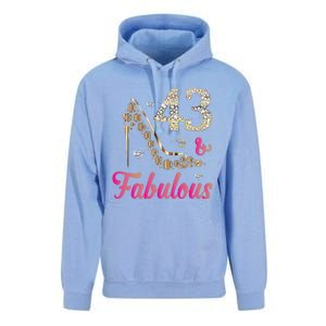 43 And Fabulous Funny 43th Birthday Cute Gift Beautiful Fun Unisex Surf Hoodie