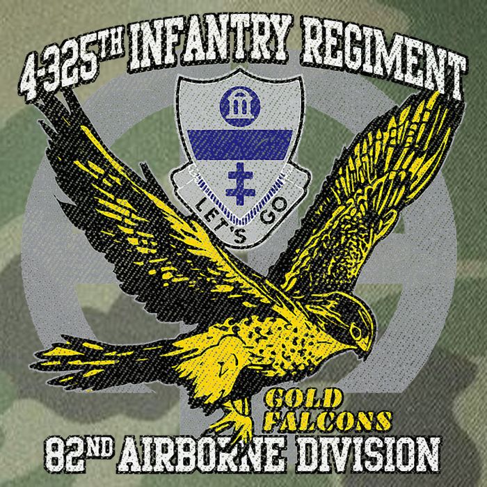 4325th Airborne Infantry Gold F.A.L.C.O.N.S Legacy Tie Dye Trucker Hat