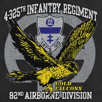 4325th Airborne Infantry Gold F.A.L.C.O.N.S Cool Comfort Performance Bucket Hat