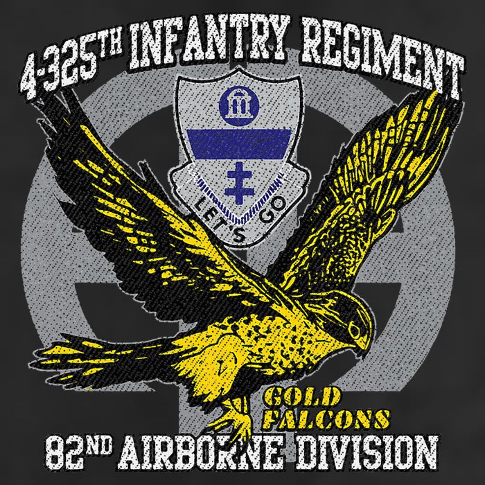 4325th Airborne Infantry Gold F.A.L.C.O.N.S Cool Comfort Performance Bucket Hat