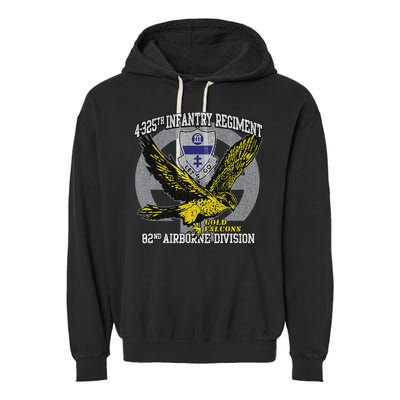 4325th Airborne Infantry Gold F.A.L.C.O.N.S Garment-Dyed Fleece Hoodie