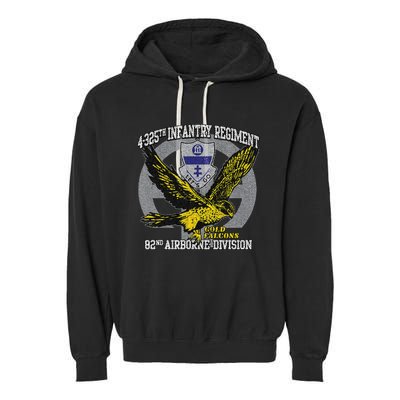 4325th Airborne Infantry Gold F.A.L.C.O.N.S Garment-Dyed Fleece Hoodie