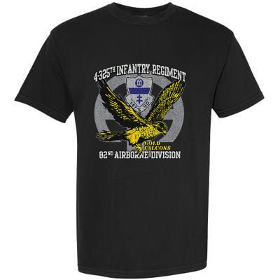 4325th Airborne Infantry Gold F.A.L.C.O.N.S Garment-Dyed Heavyweight T-Shirt