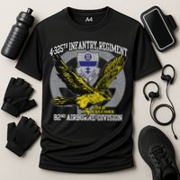 4325th Airborne Infantry Gold F.A.L.C.O.N.S Performance Shirt