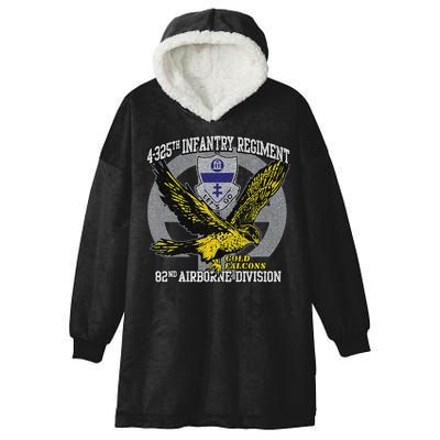 4325th Airborne Infantry Gold F.A.L.C.O.N.S Hooded Wearable Blanket