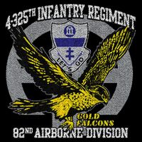4325th Airborne Infantry Gold F.A.L.C.O.N.S Bucket Hat