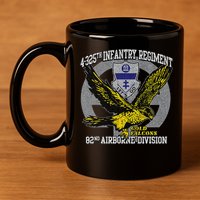 4325th Airborne Infantry Gold F.A.L.C.O.N.S 11oz C Handle Ceramic Mug