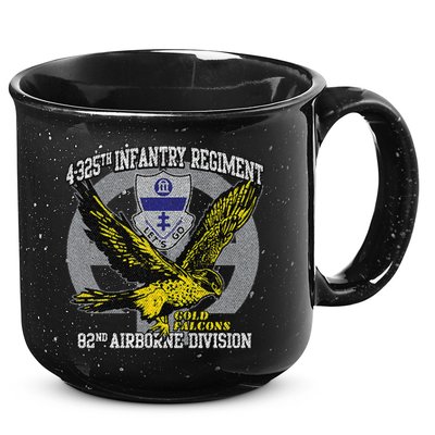 4325th Airborne Infantry Gold F.A.L.C.O.N.S 15oz Campfire Ceramic Mug